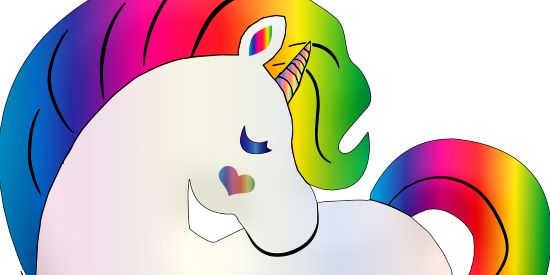 Mottoparty Regenbogen Einhorn