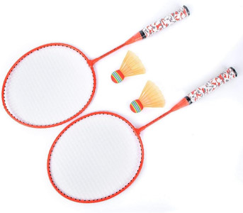 1 Paar Kinder Badmintonschläger Set, Outdoor Indoor Kids Sportspiel Badminton Schläger Set mit 2 Bällen  - Jetzt bei Amazon kaufen*