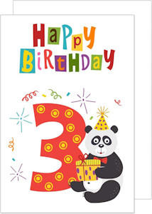 Edition Seidel exklusive Premium Geburtstagskarte zum 3. Geburtstag mit Umschlag. Glückwunschkarte Kinder Junge Mädchen eine einzeln Karte - Jetzt bei Amazon kaufen*
