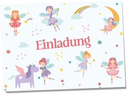 Einladungskarten Kindergeburtstag Mädchen und Junge, 12 Stück, Postkartenformat A6, Kinder Einladungskarten Geburtstag, Einladungskarten Kindergeburtstag Junge 