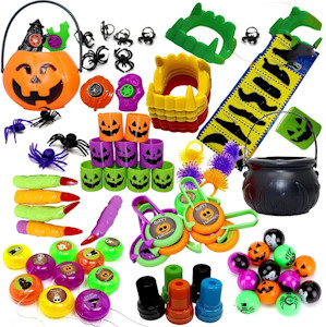 The TWIDDLERS 110 Halloween Mitgebsel Spielzeug für Kinder, Jungen & Mädchen - Mitbringsel, Kinderpartys, Pinata, Partytüten, Gastgeschenke  - Jetzt bei Amazon kaufen*