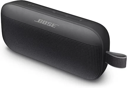 Bose SoundLink Flex Tragbarer Bluetooth-Lautsprecher (2. Gen.), Tragbarer Außen-Lautsprecher mit naturgetreuem Klang, bis zu 12 Stunden Akkulaufzeit, staubdicht und wasserdicht, Schwarz
