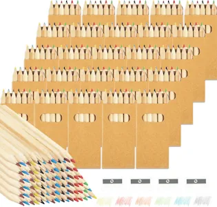 Deepton Buntstifte Set, 20 Packungen Kleine Buntstifte mit je 6 Buntstiften 