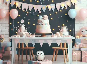 Deko für die Geburtstagsfeier in zum Motto passender Farbe zum kleinen Preis