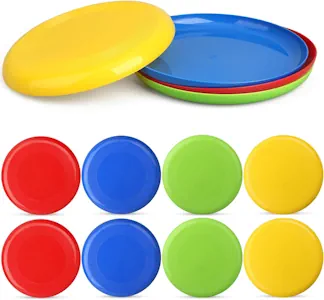 LNCOJOLM 8 Stück Flying Discs Flugscheibenspielzeuge für Kinder und Erwachsene, Wurfring Flying Ring Sportspielzeug für den Strand im Freien, Robustes Sportspielzeug Jungen Mädchen