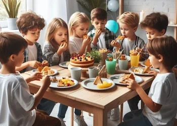 Der Kuchen ist das Highlight, wenn Kindergeburtstage gefeiert werden