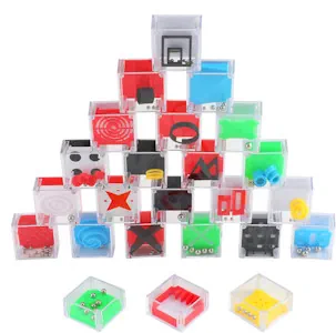 Magicat Premium Geduldspiele Set, 24 Knobelspiele, Geschenk für Kindergeburtstag, Hochzeit Party, Mini Spiele, Mitgebsel nach Einer Kinderparty